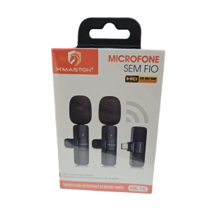 MICROFONE SEM FIO LAPELA H'MASTON TIPO C MK-10