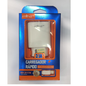 CARREGADOR USB IPHONE INOVA KV-3117A 3.1A