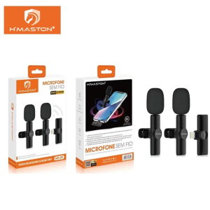 MICROFONE SEM FIO LAPELA HMASTON MK-09 IPHONE
