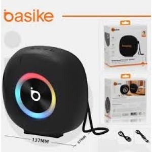 CAIXA DE SOM BASIKE A PROVA DAGUA BA-RAD057 30W 25 HORAS IPX7 LUZES RGB