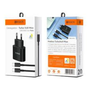 CARREGADOR TURBO HREBOS TIPO C TIPO C CRG-211CC