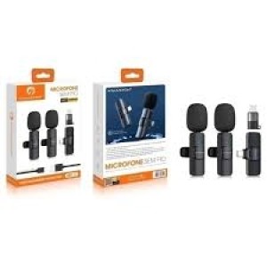MICROFONE SEM FIO LAPELA H'MASTON TIPO C/ IPHONE MK-17/ MK17