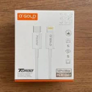 CABO IPHONE AGOLD CB104 30W 2 METROS TIPO C PARA LIGHTING
