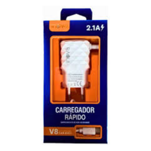CARREGADOR INOVA USB V8 CAR-8201 2.1A