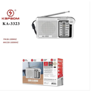 CAIXA DE SOM RADIO PORTATIL FM/AM KA-3323