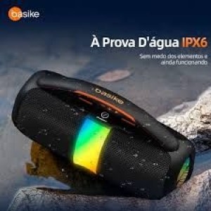CAIXA DE SOM BASIKE BA-RAD124 A PROVA DAGUA 60W