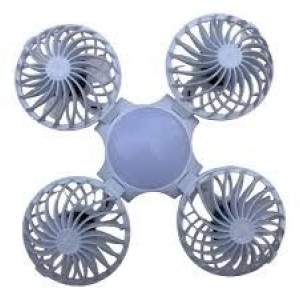 LAMPIAO SOLAR LED RECARREGAVEL COM 4 VENTILADORES BOM-4228