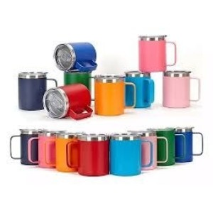 CANECA TERMICA 360ML COM ALÇA REDONDA