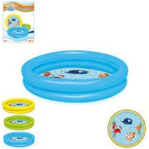 PISCINA INFLAVEL 2 ANEIS FUNDO ESTAMPADO FUNS 61L 76X20CM