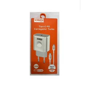 CARREGADOR USB-C IPHONE KAIDI KD-108A 20W