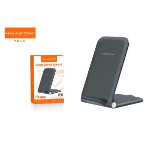 CARREGADOR DE MESA POR INDUÇÃO SEM FIO H´MASTON 15W YD16