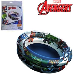PISCINA INFLAVEL 2 ANEIS 70L VINGADORES AVENGERS 22X75CM
