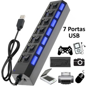 HUB USB 7 PORTAS 2.0 KAPBOM KA-H7U