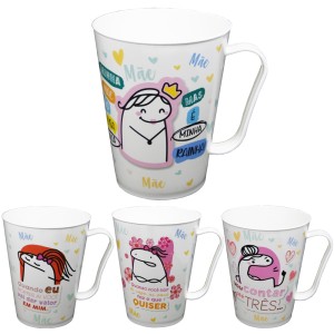 CANECA DE PLASTICO MAE SORTIDAS