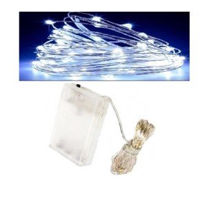 MICRO LED DECORATIVO C/20 LAMPADAS 2 MTS 2 PILHAS AA HQ76522 FIO DE FADA