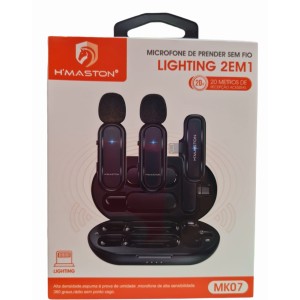 MICROFONE SEM FIO H'MASTON LIGHTING MK07