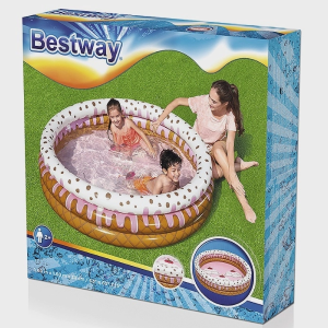 PISCINA INFLAVEL INFANTIL SUNDAE DOCINHO 3 ANEIS 390 LITROS BST-138